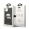 Karl Lagerfeld KLHCP14MSAPKHK iPhone 14 Plus / 15 Plus 6,7 czarny/black hardcase Saffiano Karl`s Head Patch